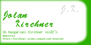 jolan kirchner business card